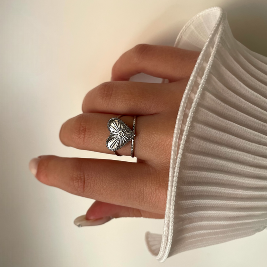 Bague Acier Inoxydable - Corazon