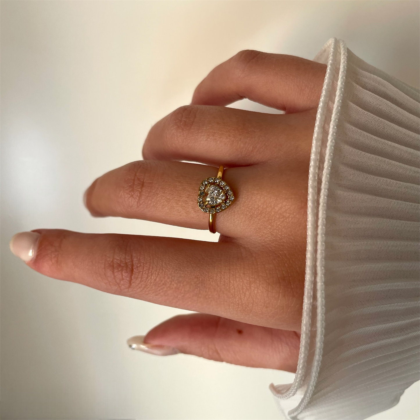 BAGUE COEUR EN CRISTAL