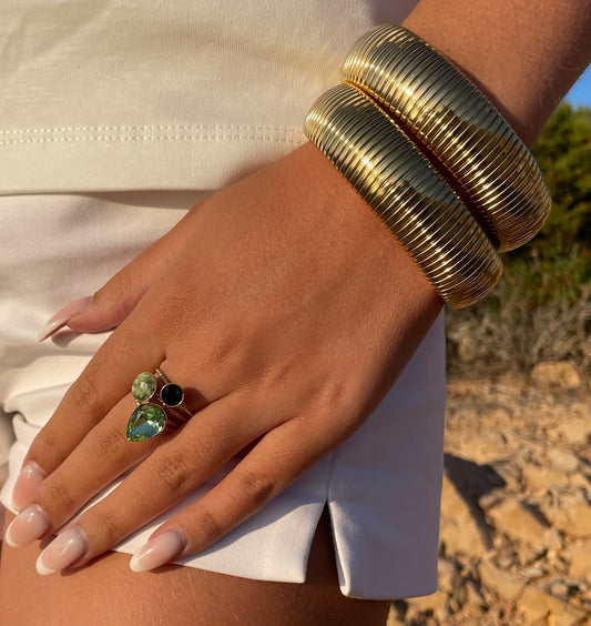 Jonc Maille épaisse Acier Inoxydable - Lorena