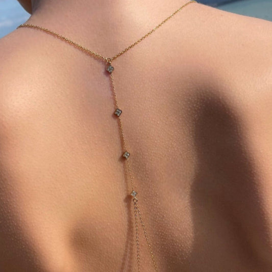 Bijou de corps doré en acier inoxydable pour femme, élégant et audacieux