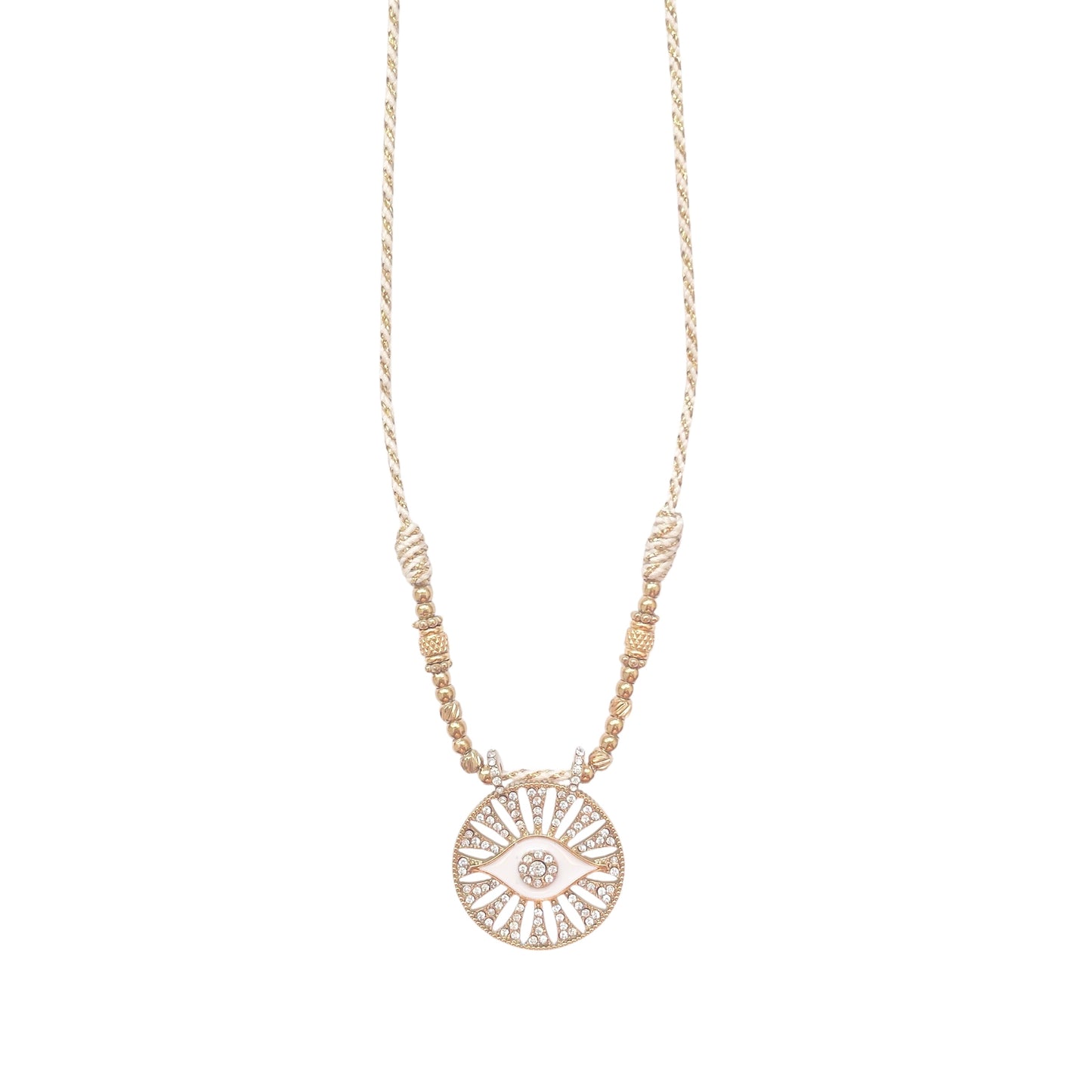 COLLIER WHITE EYE BOHEME