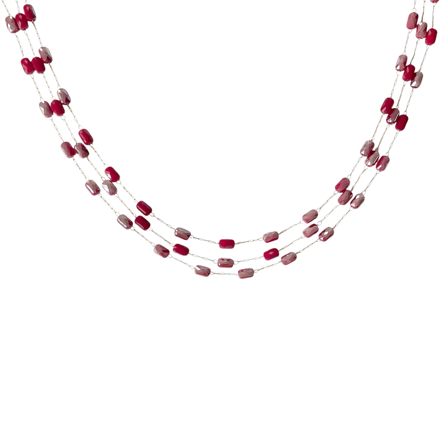 COLLIER EVA BORDEAUX