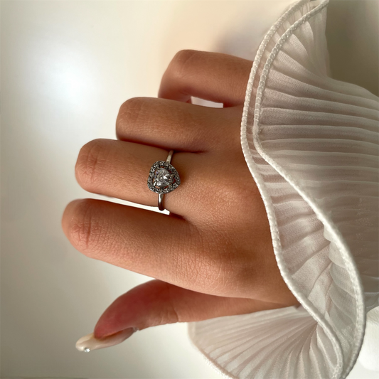 Bague Cœur Cristal
