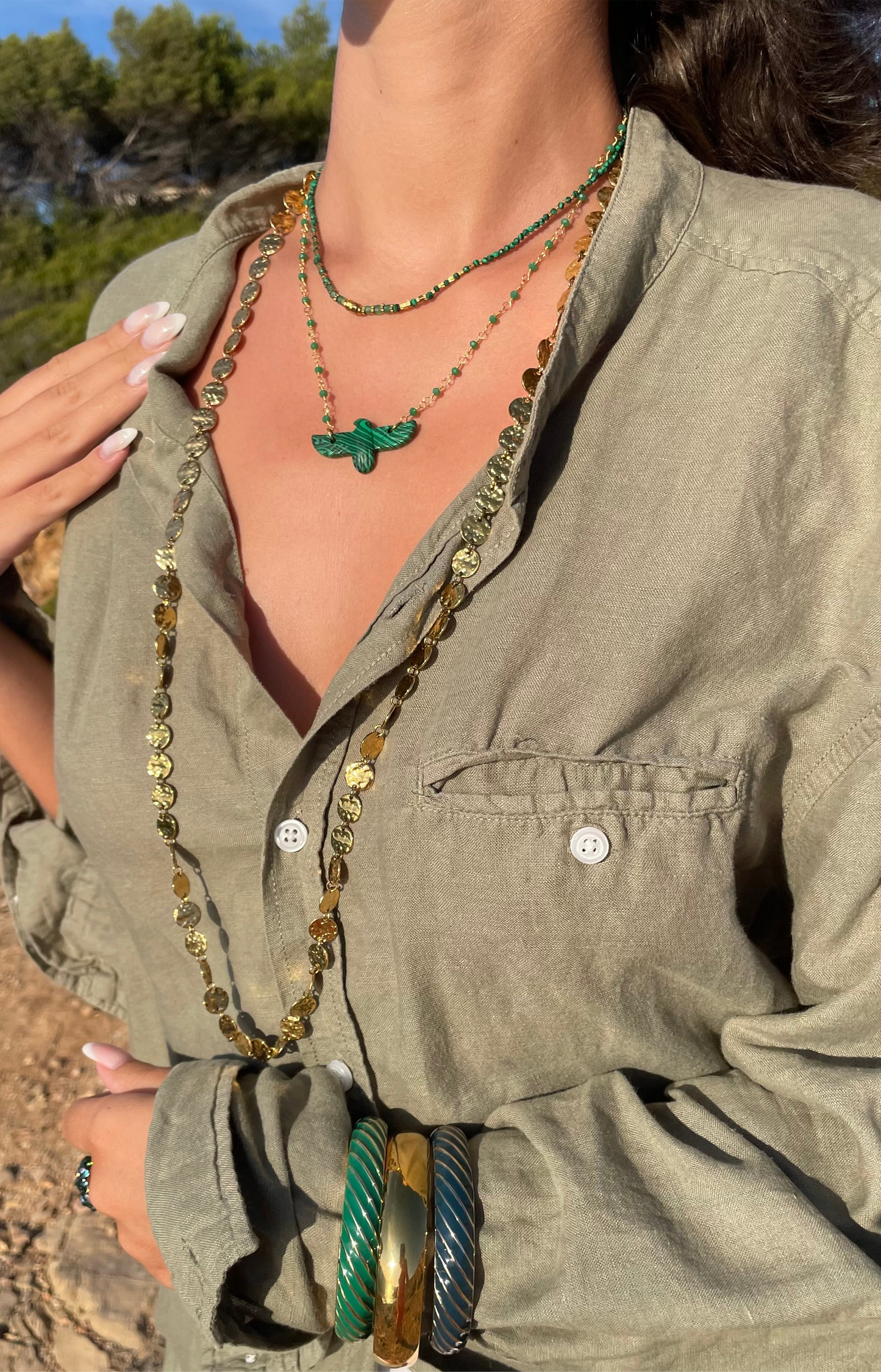 COLLIER MALACHITE PRÉCOMMANDE