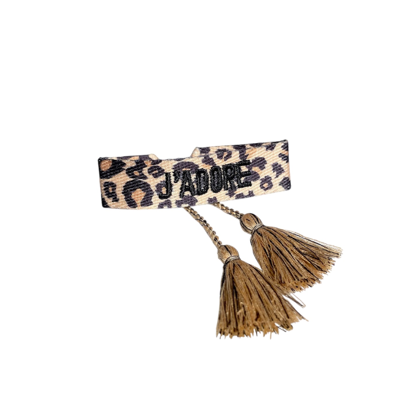BRACELET TISSU LÉOPARD