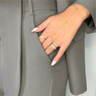 Chaîne de Main Cristaux Acier Inoxydable - Naig