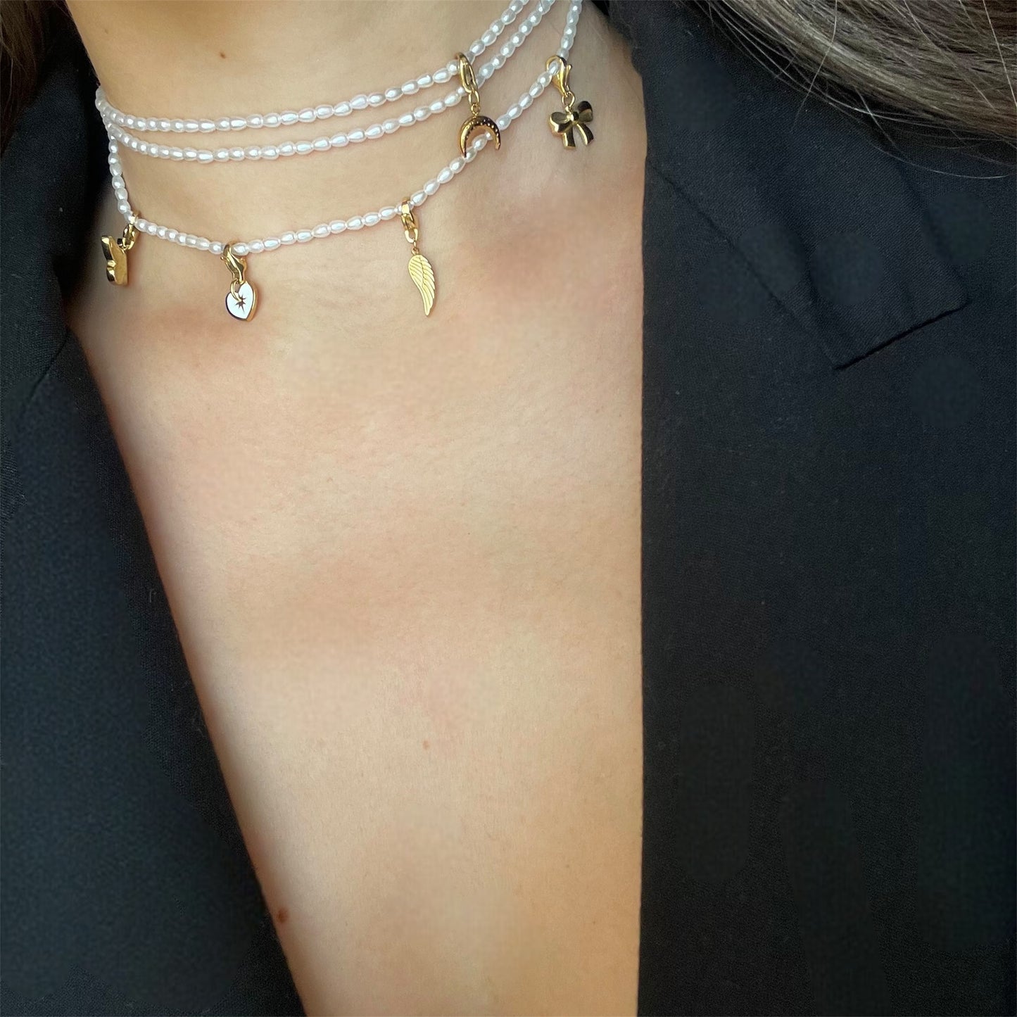 COLLIER 3 TOURS SAUTOIR CRISTINA