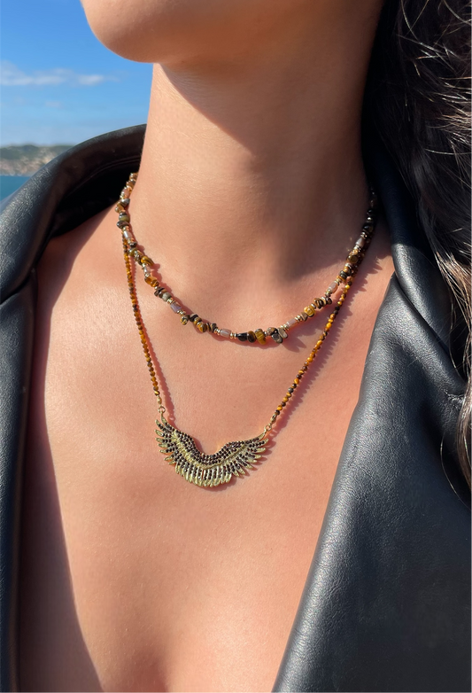 COLLIER TIGER’S EYE