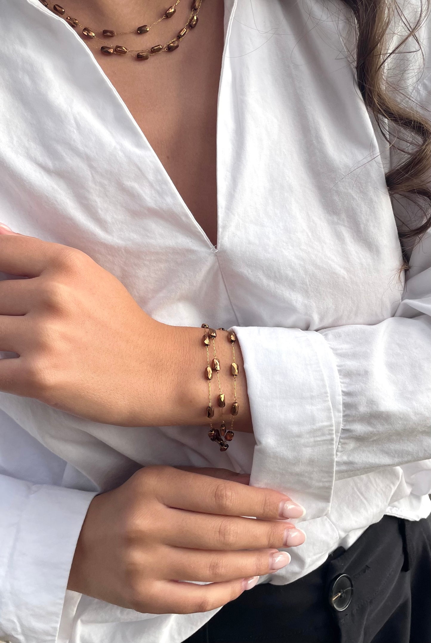BRACELET EVA MARRON