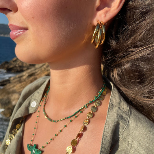 Boucles d’oreilles Créoles Triple