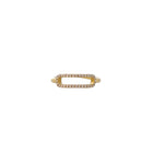 Bague Barre Horizontale Acier Inoxydable - Merveille