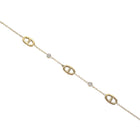 Bracelet Maille Marine Strass Acier Inoxydable - Hailey