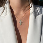 Collier Croix Zirconium - Sainte
