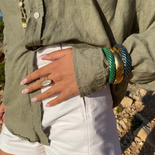 Jonc Torsade Acier Inoxydable- Billie