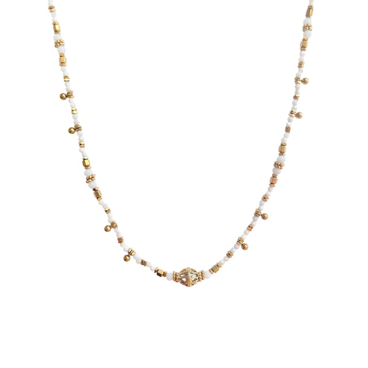 COLLIER AGATHE BLANCHE