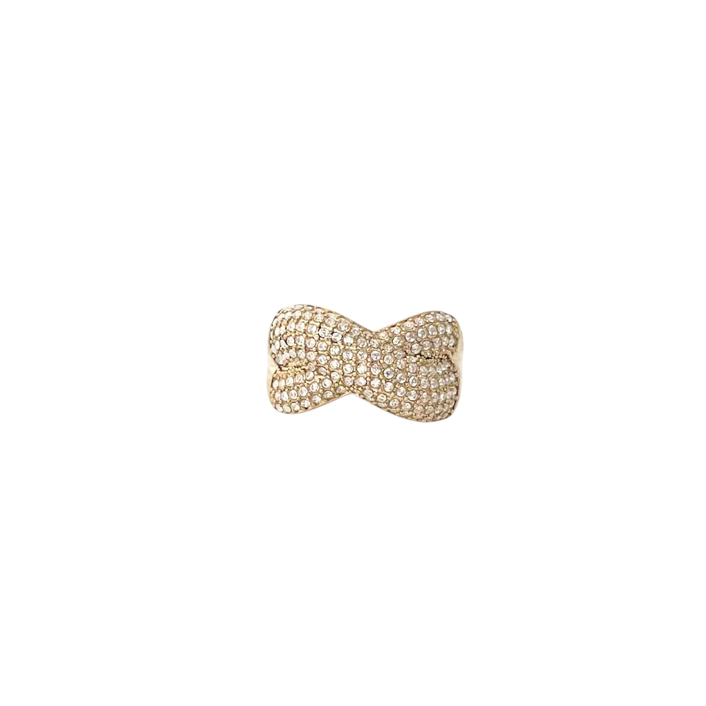 Bague noeud strass Acier Inoxydable - Pamela