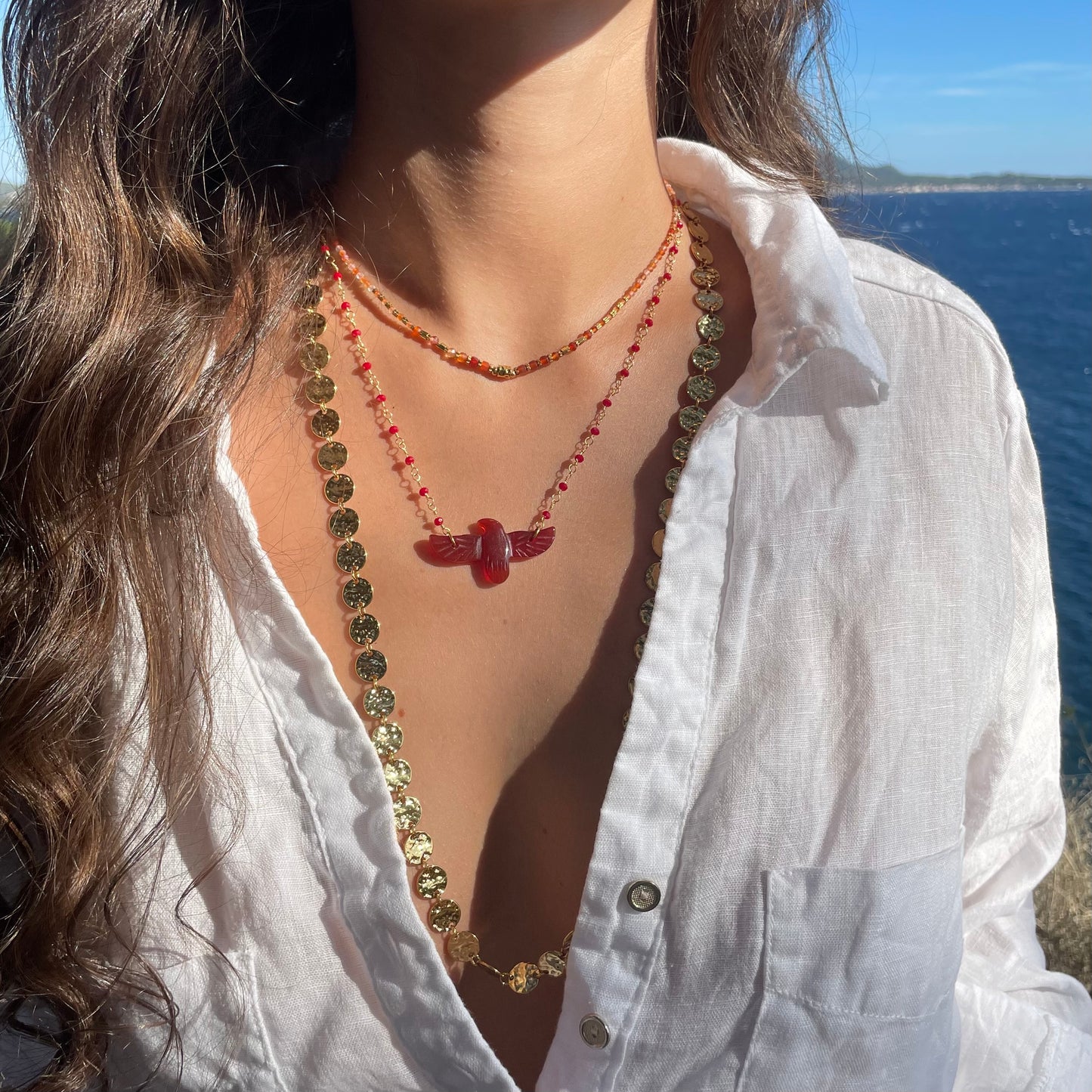 COLLIER CORNALINE