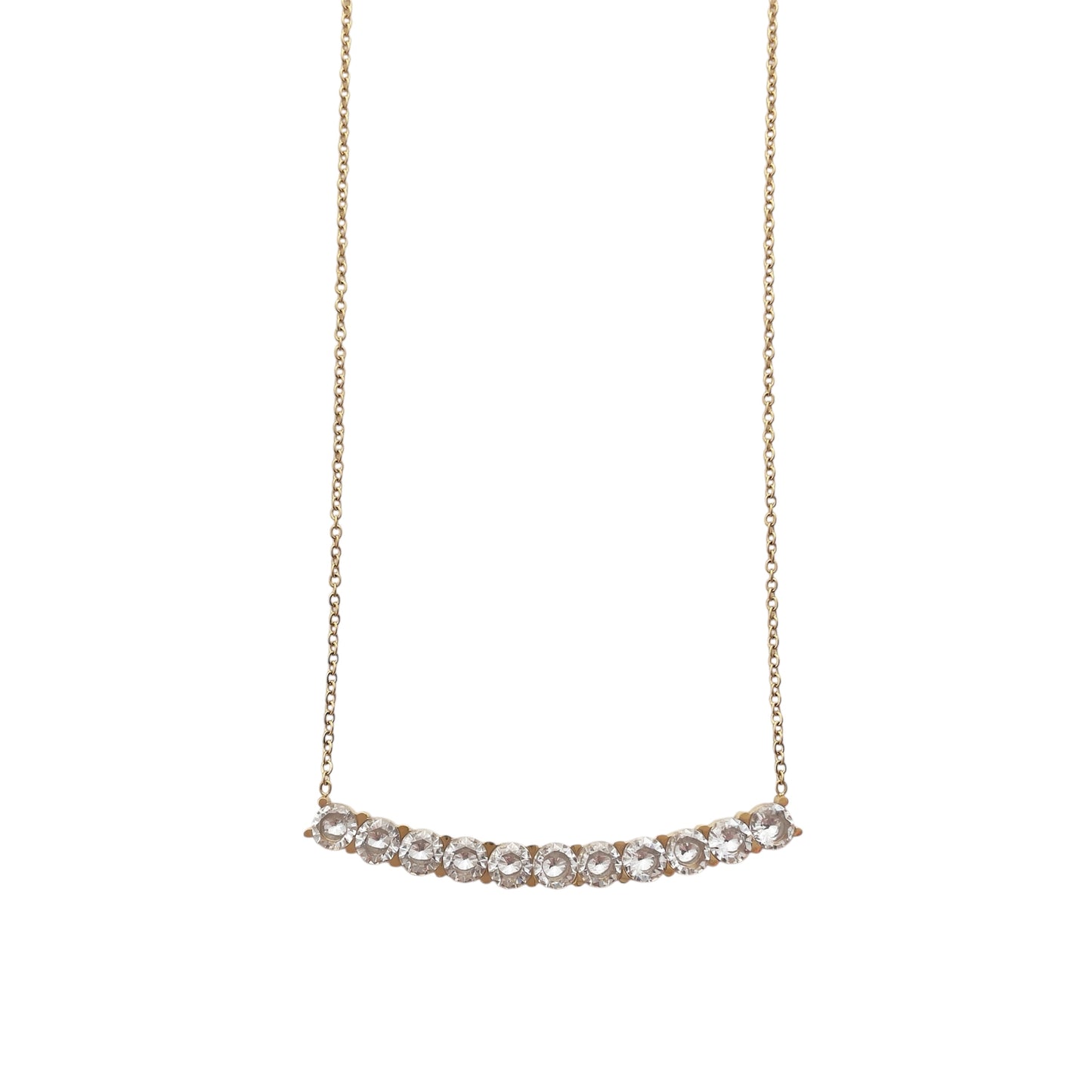 Collier ajustable barre zircon - Réveillon