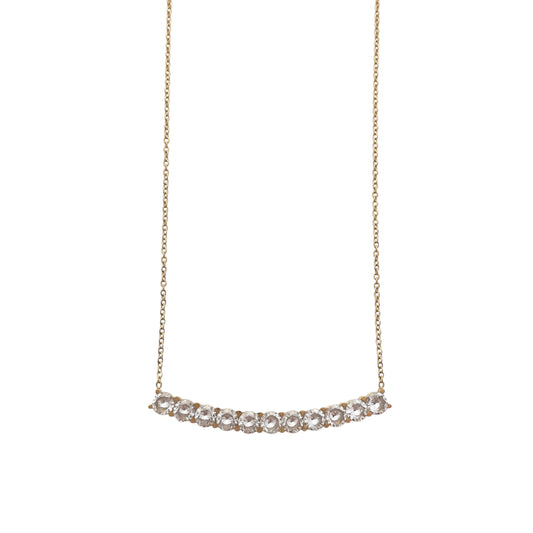 Collier ajustable barre zircon - Réveillon