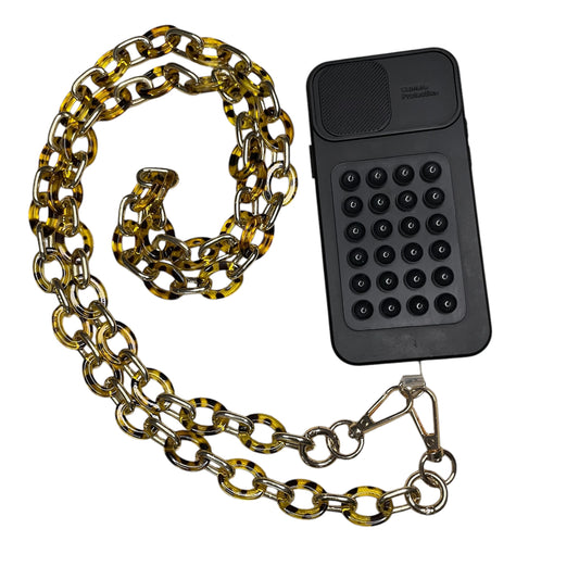 Bijou chaîne de téléphone léopard tendance pour femme 