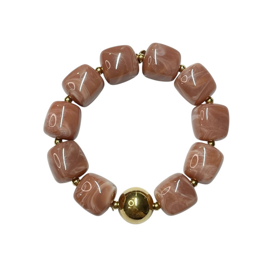 BRACELET OLYMPE VIEUX ROSE