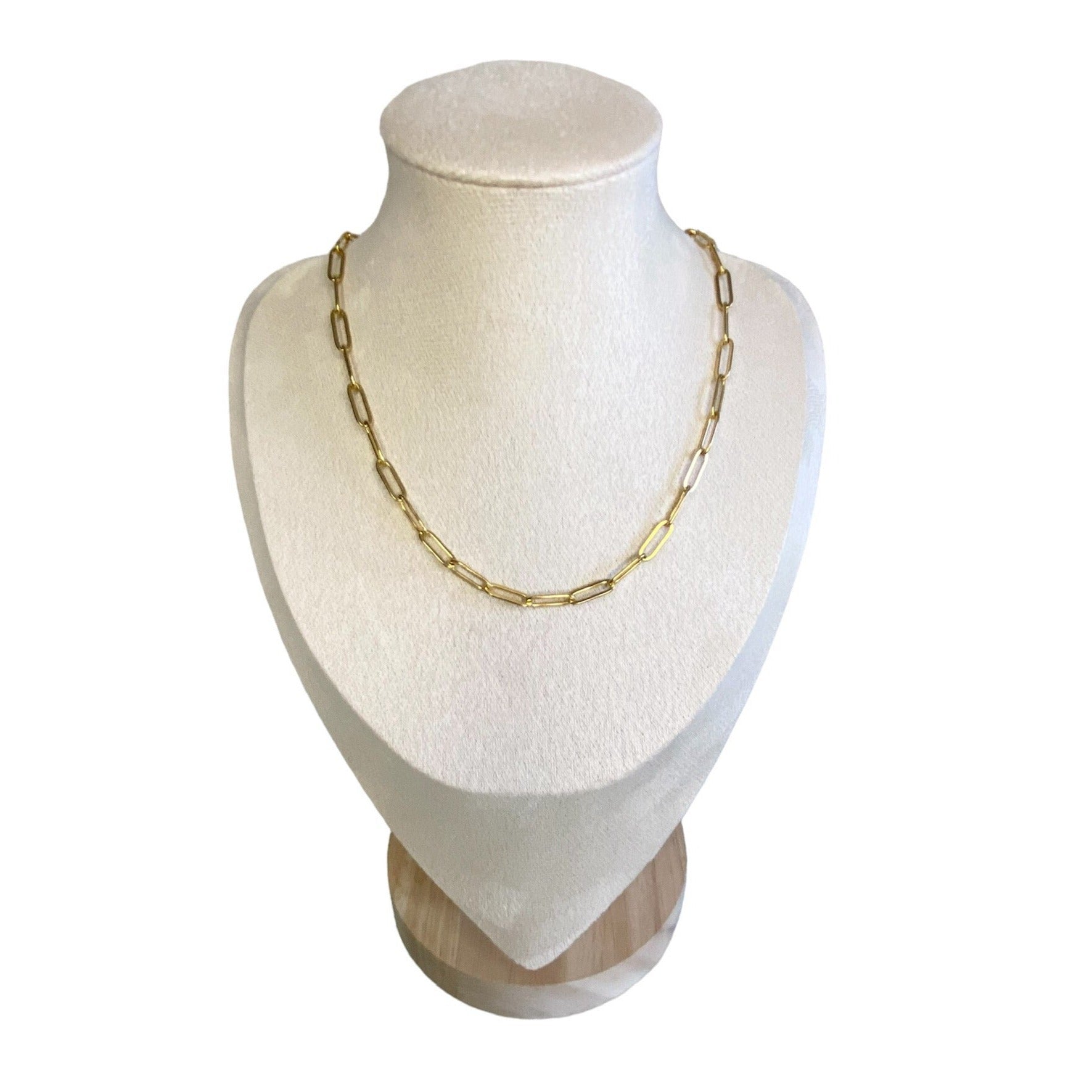 Collier personnalisable en acier inoxydable doré 