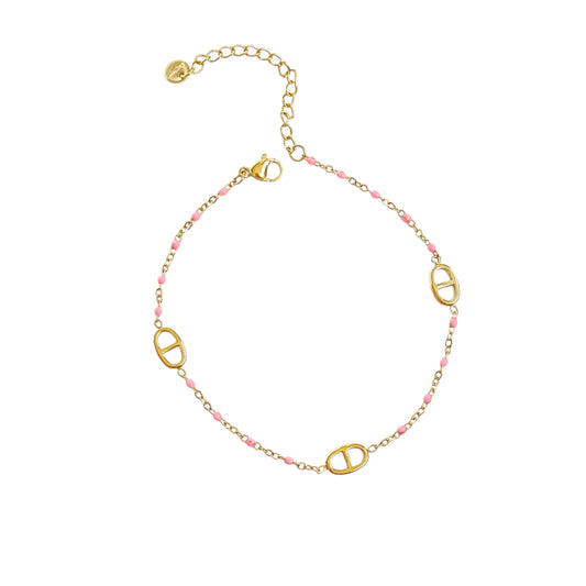 BRACELET DE CHEVILLE HAILEY ROSA