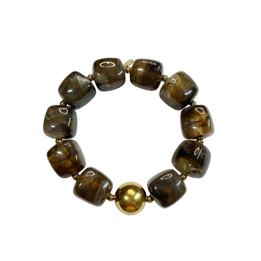 BRACELET OLYMPE MARRON FONCÉ